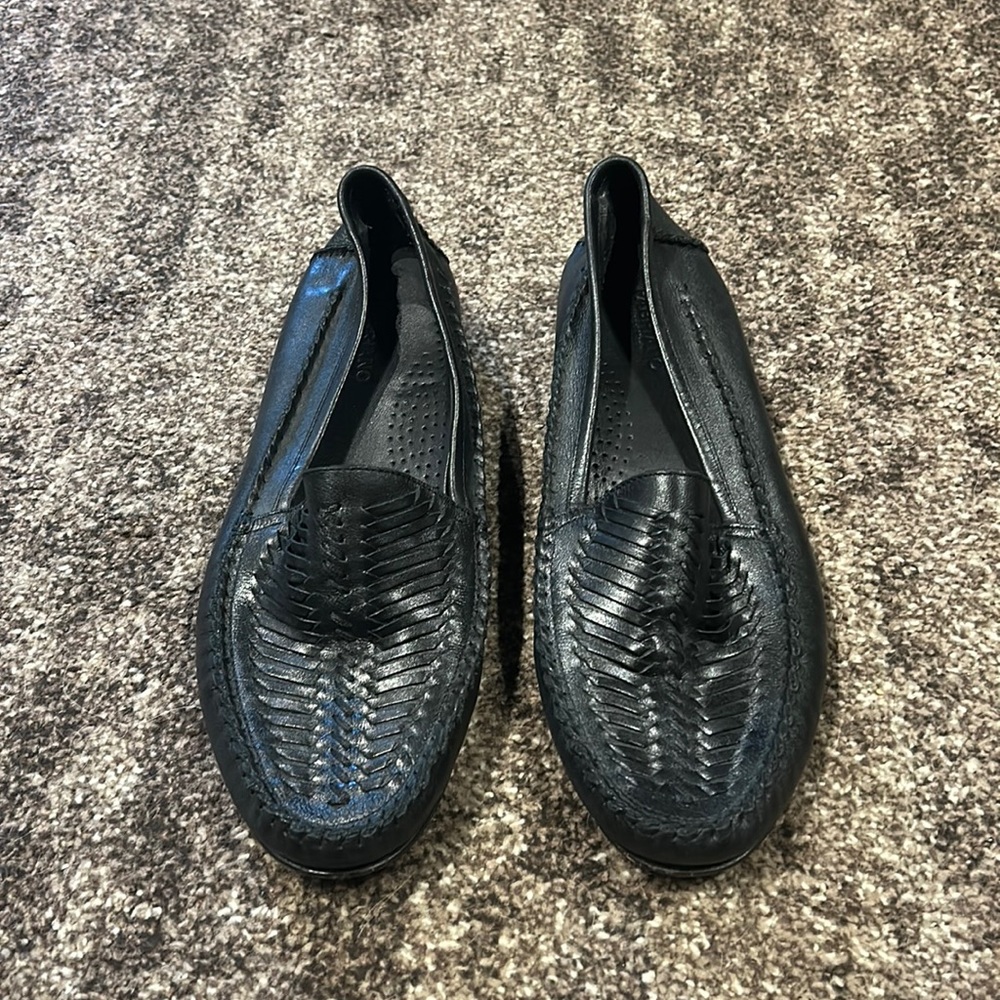 Hand made leather loafers